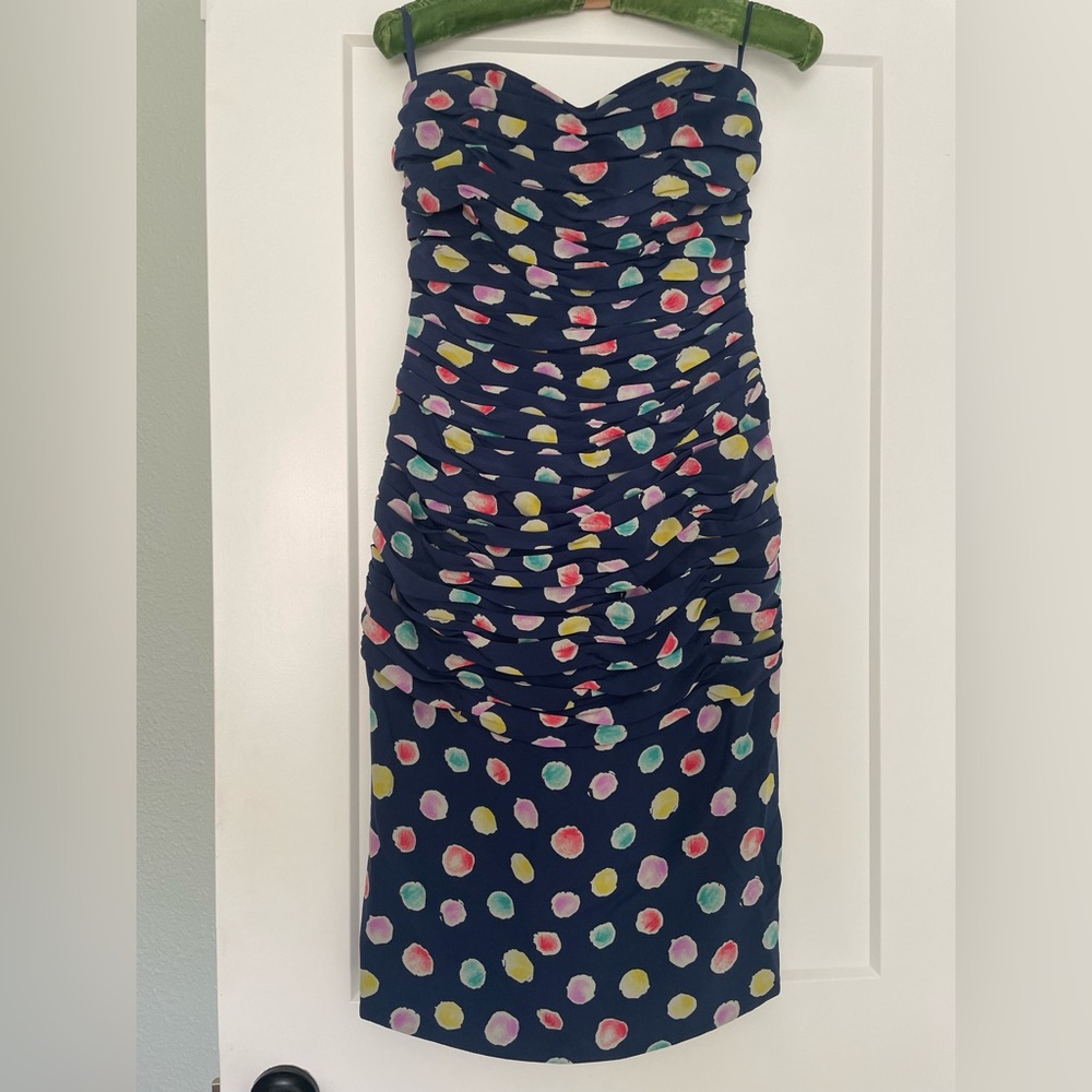 80’s vintage strapless midi dress by Ungaro Parallele Paris